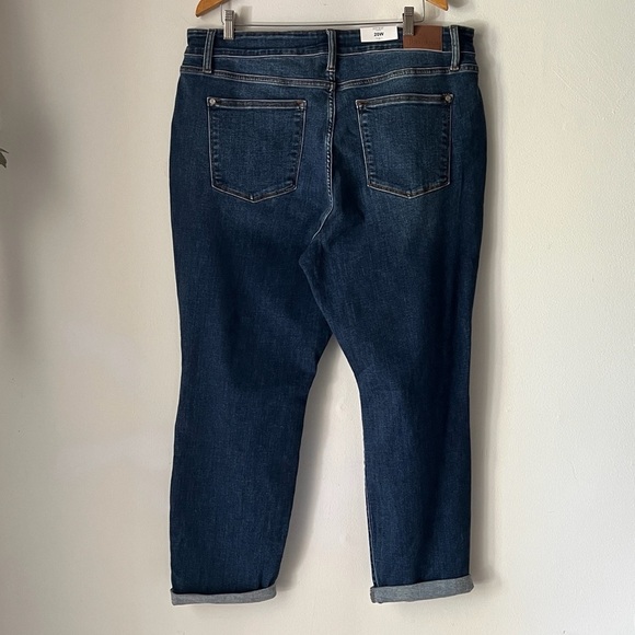 NWT Judy Blue Mid Rise Destroy Slim Fit In Dark Blue Wash Size 25/16W/20W - Picture 2 of 10